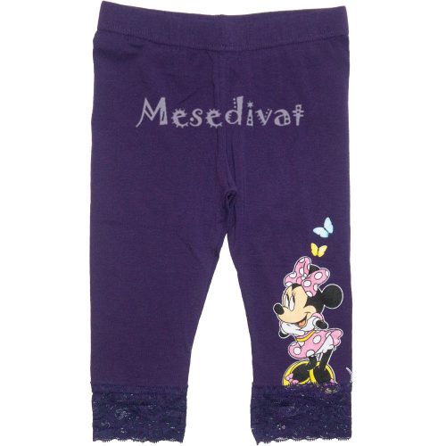 Minnie Mouse térdleggings lila