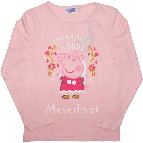 Peppa Malac hosszúujjú felső kislányoknak