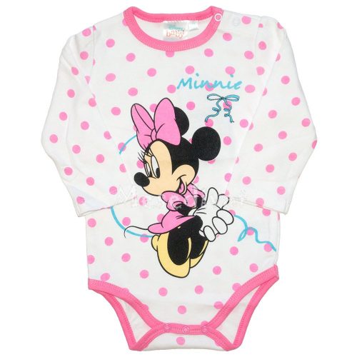 Minnie Mouse hosszúujjú body pöttyös