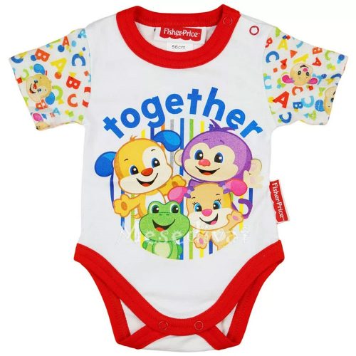 Fisher-Price rövid ujjú bébi body kombidressz