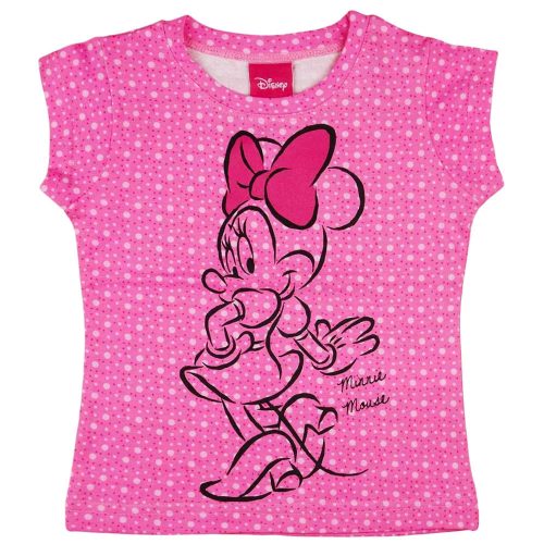 Minnie Mouse pöttyös pamut rózsaszín