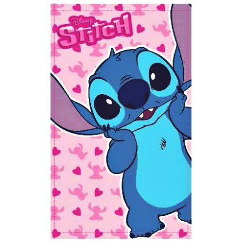 Lilo és Stitch arctörlő törölköző rózsaszín