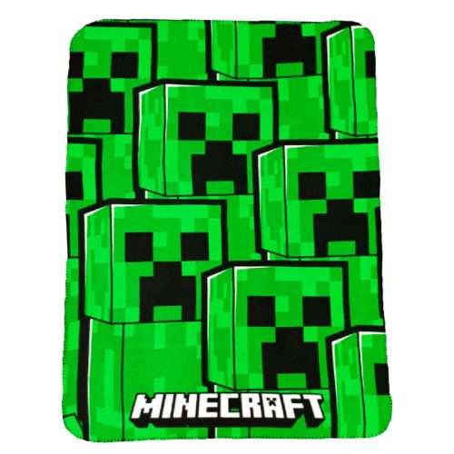 Minecraft polár pléd zöld