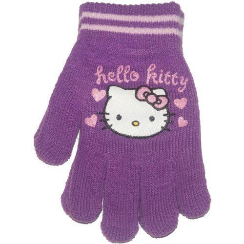 Hello Kitty szteccs kesztyű lila